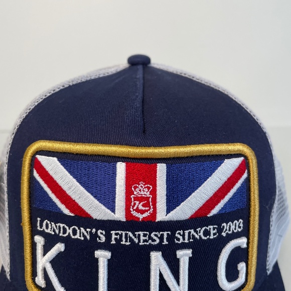 NEW King Hat Black Snapback Great Britain British Union Jack Trucker Cap - Picture 3 of 12